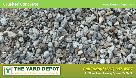 Crushed Concrete - The Yard Depot - Wholesale Landscape Supplier in Houston