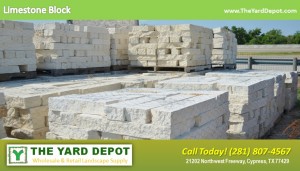 Limestone Block TheYardDepot.com Houston Landscape Supplier | www.TheYardDepot.com