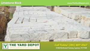Limestone Block TheYardDepot.com Houston Landscape Supplier | www.TheYardDepot.com