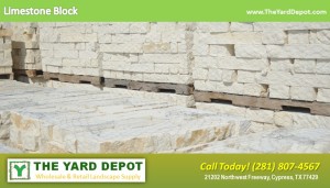 Limestone Block TheYardDepot.com Houston Landscape Supplier | www.TheYardDepot.com