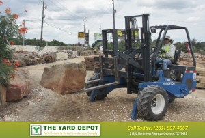 Setting boulder Houston | Houston Setting Stone | TheYardDepot.com | Houston Landscape Supplier | Landscape Supplier Houston