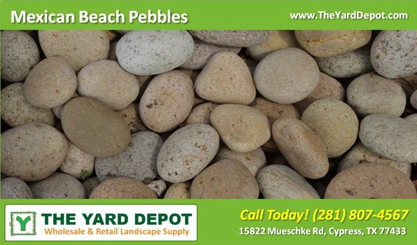 Landscape Stones & Rocks - Mexican Beach Pebbles 2 - TheYardDepot - Wholesale Landscape Supplier Cypress - Retail Landscape Supplier Cypress 15822 Mueschke Rd Cypress TX