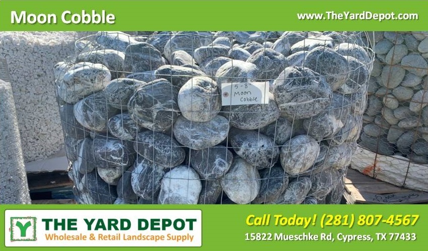 Moon Cobble Basket - TheYardDepot - Wholesale Landscape Supplier Cypress - Retail Landscape Supplier Cypress 15822 Mueschke Rd Cypress TX