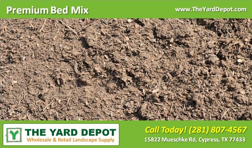 Mixed Soil Supplier - Premium Bed Mix - TheYardDepot - Wholesale Landscape Supplier Cypress - Retail Landscape Supplier Cypress 15822 Mueschke Rd Cypress TX