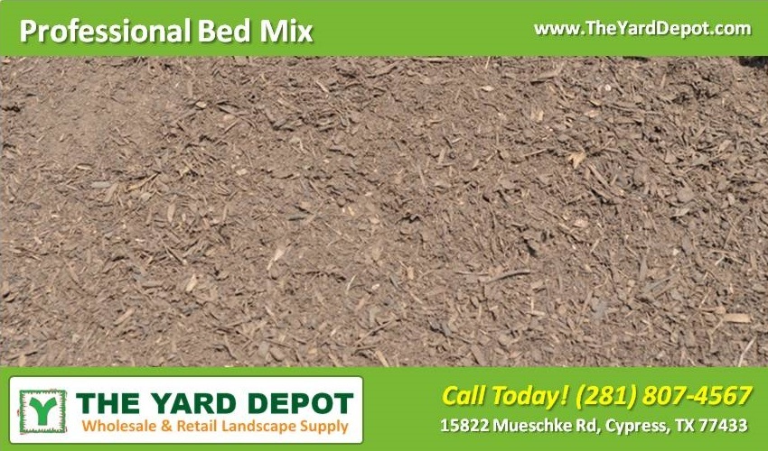 Mixed Soil Supplier - Professional Bed Mix - TheYardDepot - Wholesale Landscape Supplier Cypress - Retail Landscape Supplier Cypress 15822 Mueschke Rd Cypress TX