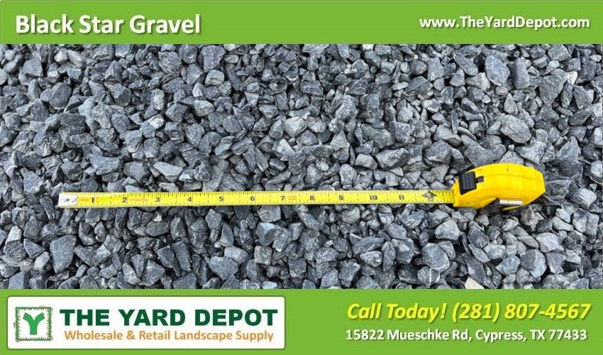 Black Star Gravel - TheYardDepot Houston Wholesale Landscape Supplier